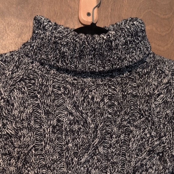 Boho Fringe Cowl Turtleneck 100% Cotton Short Sweater - Picture 6 of 10